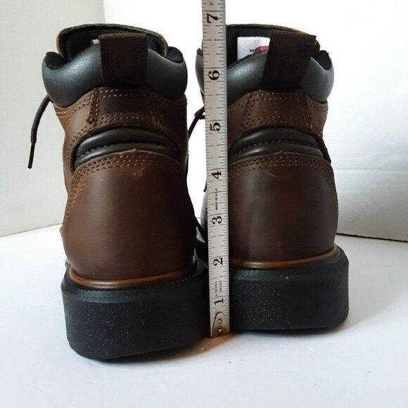Red Wings Men's Size 6M Brown Leather Oil Resistant Work Shoes - Picture 6 of 12